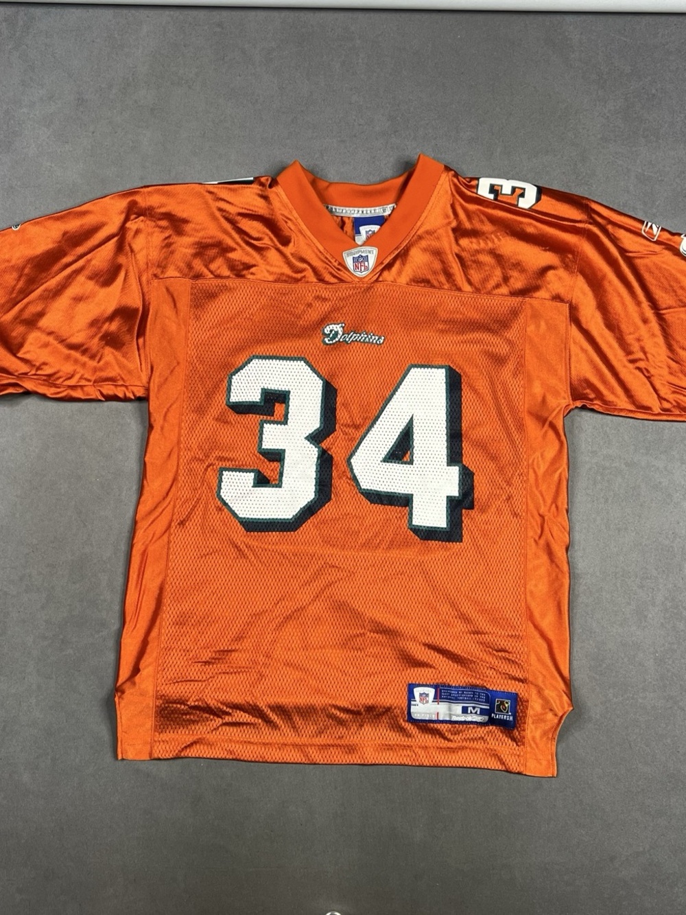 Reebok Miami Dolphins Ricky Williams #34 Alternate Orange Jersey Orange Jersey